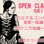 <span class="title">11月6日（土）東京オープンクラス開催</span>