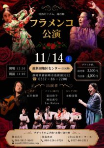 2026年11月14日フラメンコ公演チラシ